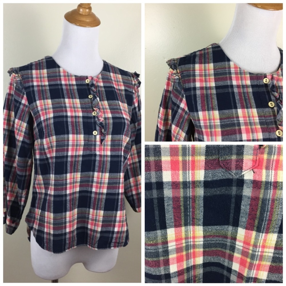 ISABELLA SINCLAIR Anthropologie Flannel Shirt